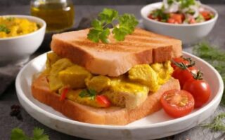 Sandwich poulet curry