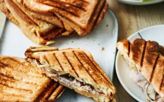 Sandwich jambon, emmental & champignon