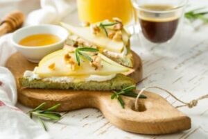 Toast fromage bleu & poire