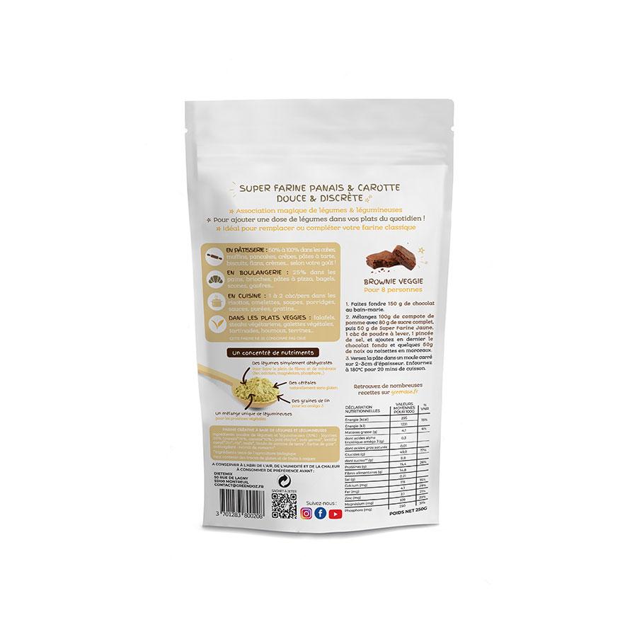 Super Farine Jaune Panais Carotte 250g