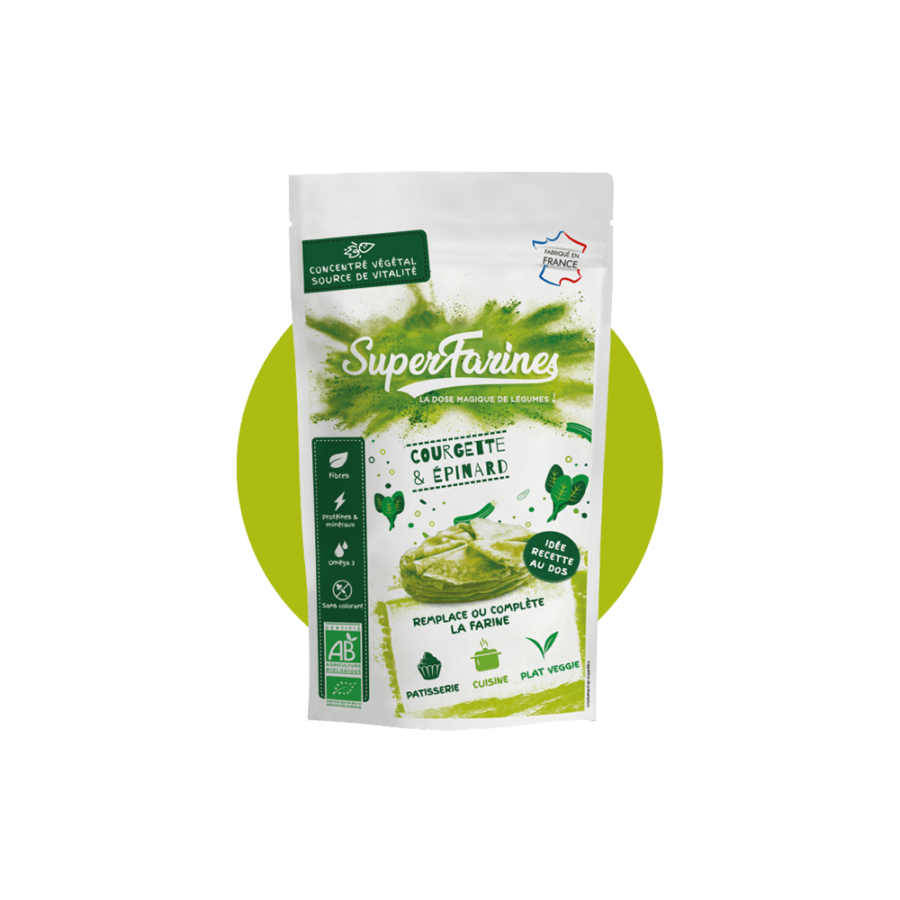 Super'Farine Verte ÉPINARD-COURGETTE
