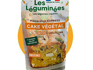 PREPARATION EXPRESS Cake carotte les léguminées