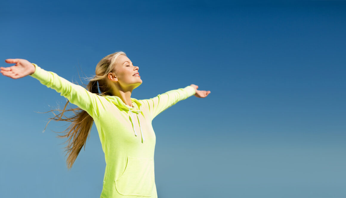 woman doing sports outdoors