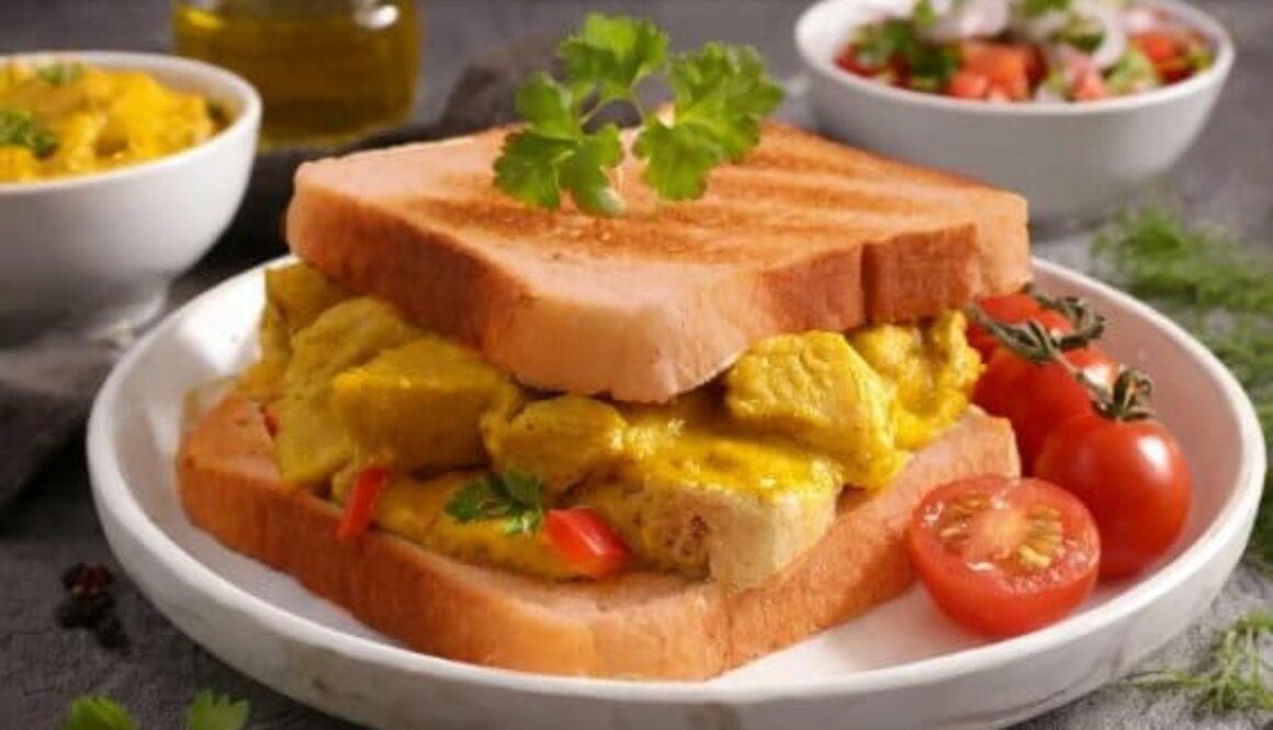 Sandwich poulet curry